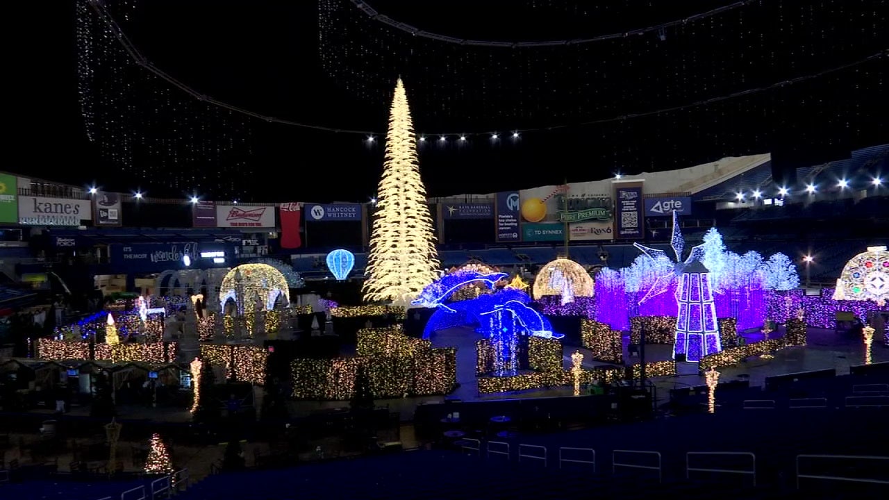'Enchant' Christmas light spectacular returns to Tropicana Field in St. Pete