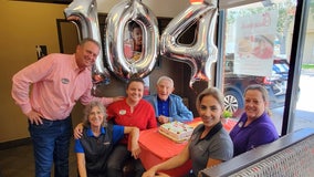 Oldsmar Chick-fil-A celebrates longtime customer's 104th birthday with party inside restaurant