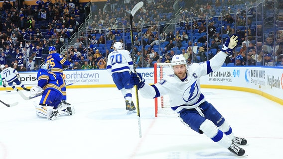 Stamkos lifts Lightning past Sabres 6-5 in OT