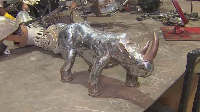 Tampa business turns scrap metal into custom artwork