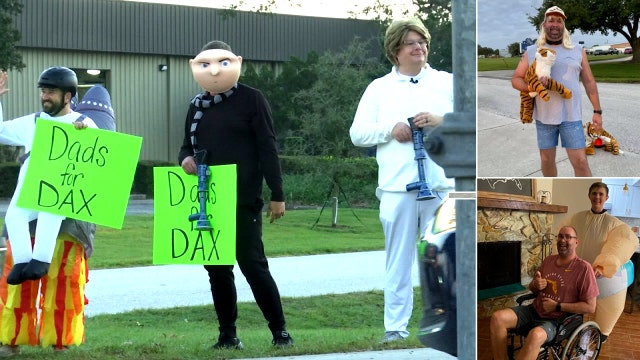 Lakeland dads carry tradition of entertaining parents in car lines as another faces battle against cancer