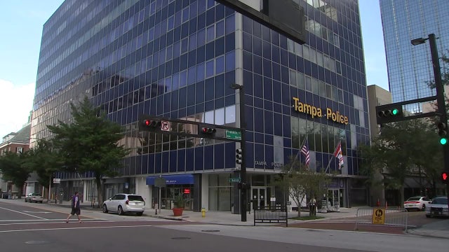 Tampa officer arrested for battery after 'bear' hugging woman and pushing her, police say