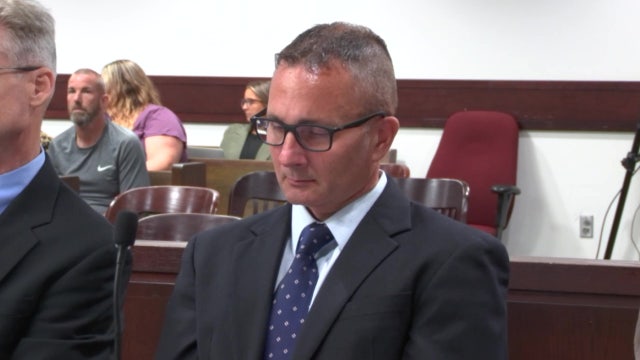 Matthew Terry gets emotional on first day of murder trial in girlfriend's stabbing death