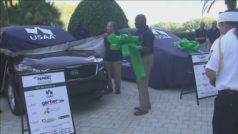 USAA plans to give away 100 cars to veterans in 2022. 