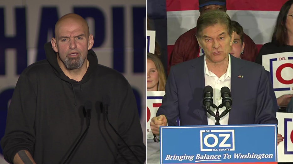 Fetterman, Oz Election Day