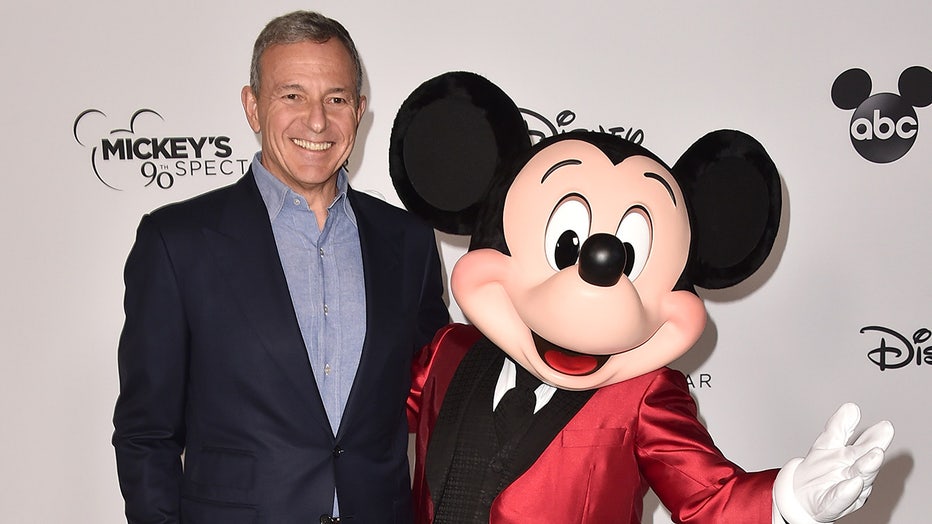 Bob Iger and Mickey Mouse