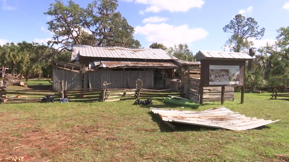 Crowley Museum with Hurricane Ian damage