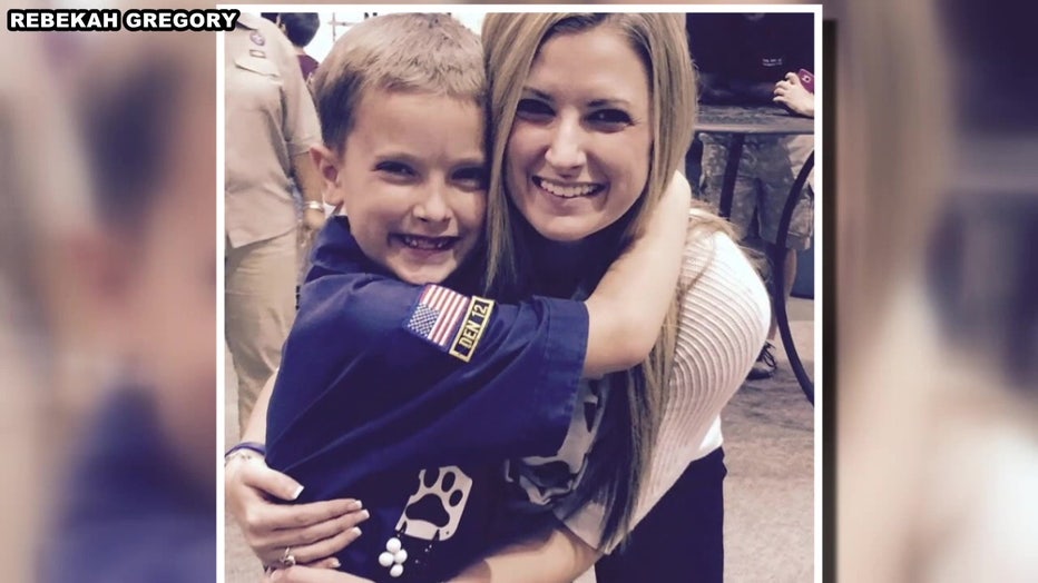 Rebekah and her son.