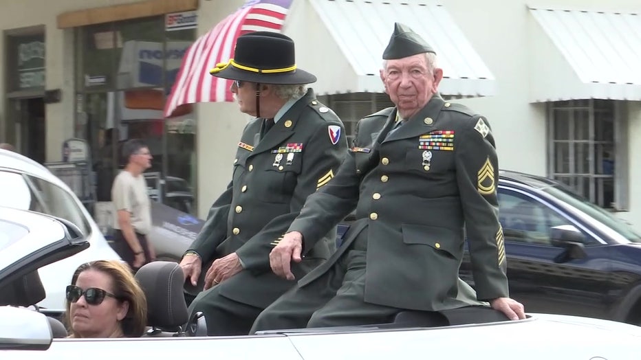 The theme of this year's Veteran's Day parade was "home of the free, because of the brave." 
