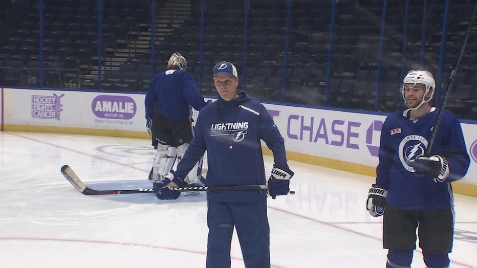 Jon Cooper got to see a lot of Nick Perbix while watching former Lightning assistant coach Todd Richard's son in playing against him college, but Coop didn't fully realize how good he would be until he got into a Lightning sweater. 