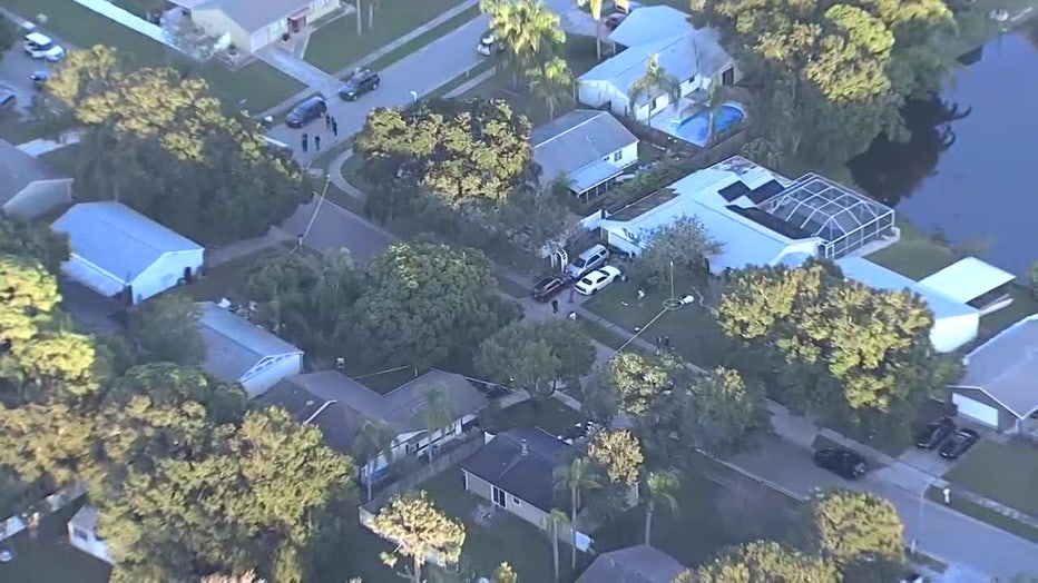 SkyFOX flew over the scene Friday afternoon as deputies were investigating.