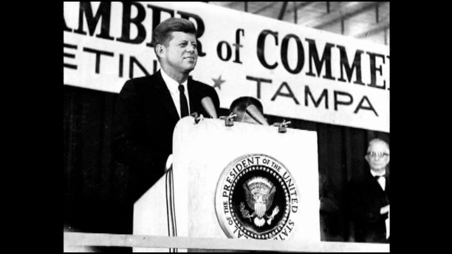 President John F. Kennedy visits Tampa in 1963