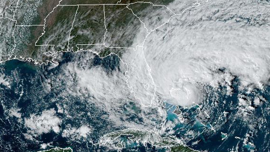 Nicole churning across Florida as a tropical storm