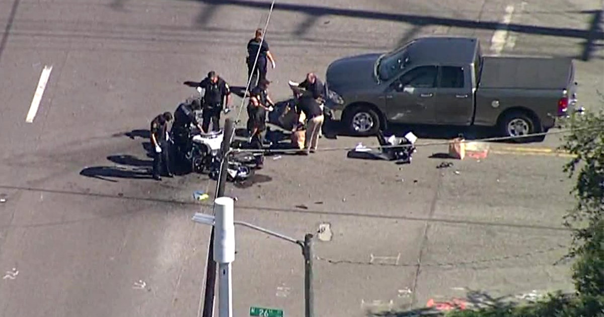 TPD officer seriously injured in crash along Adamo Drive | FOX 13 Tampa Bay