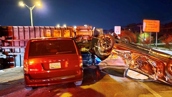 FHP searching for driver, passenger who fled scene of fiery crash that closed I-275 Wednesday night