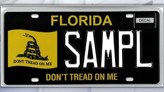 'Don't Tread On Me': Florida's newest license plate features Gadsden Flag design