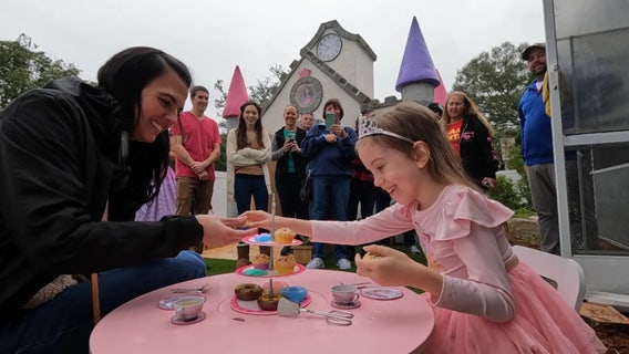 New Port Richey girl with severe form of epilepsy, cerebral palsy gifted castle for Christmas