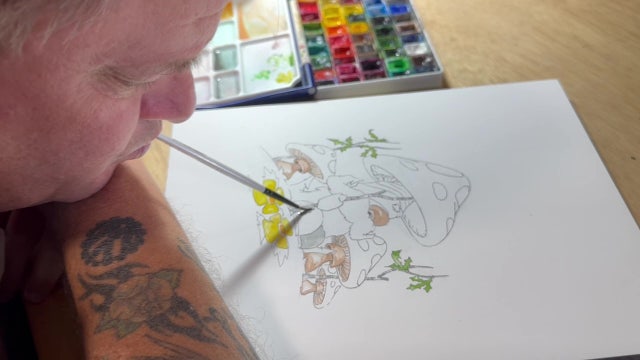 Tarpon Springs man finds passion for 'mouth painting' after accident leaves him paralyzed