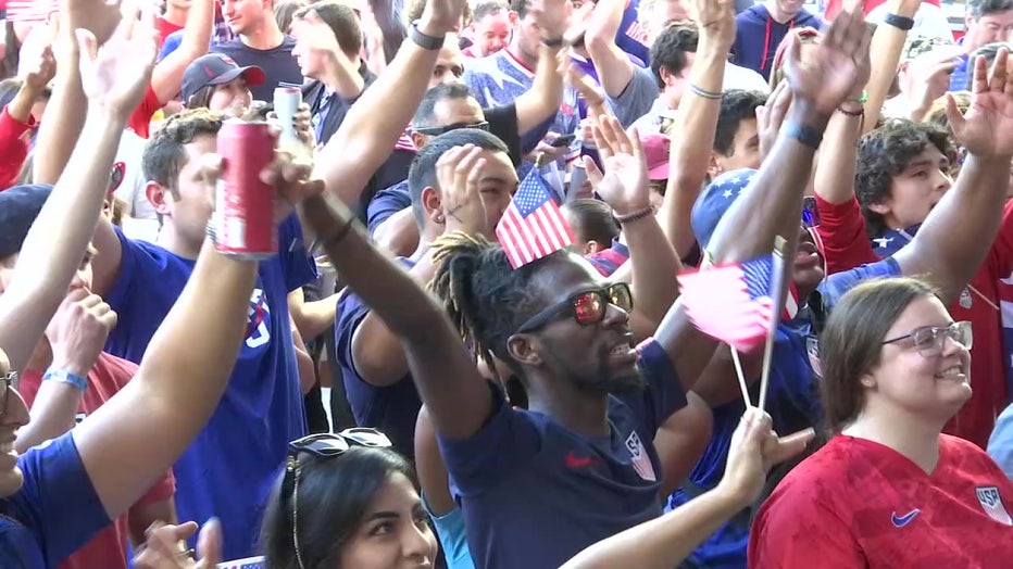 A crowd of more than 2,000 gathered at a World Cup watch party in St. Pete.