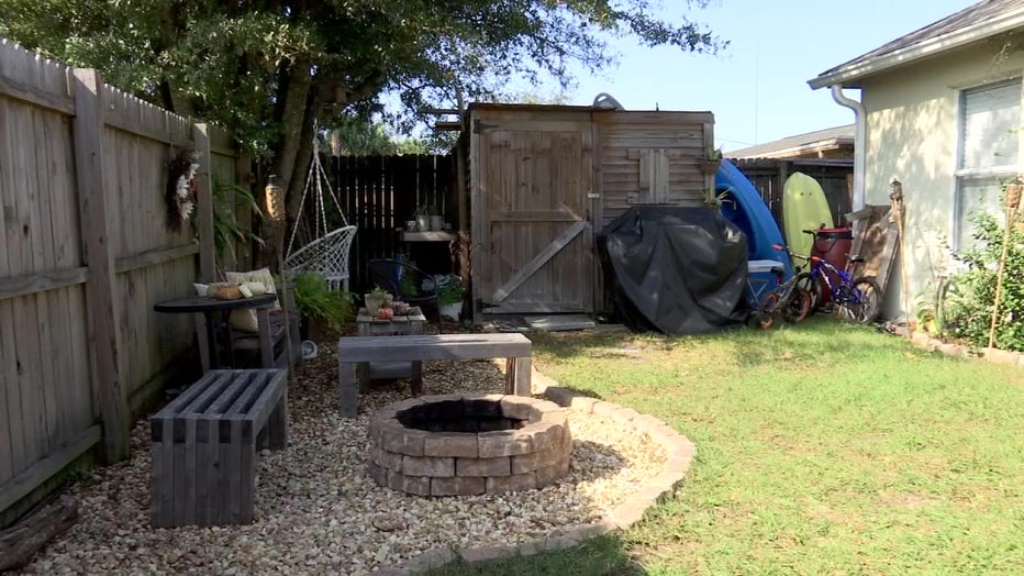 The Foltz family plans to turn the firepit into a birdbath that Nicole always wanted. 