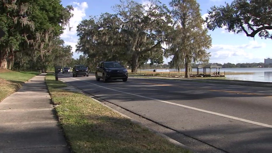 The roadway where Kelly Hagan was killed by a hit-and-run driver. 