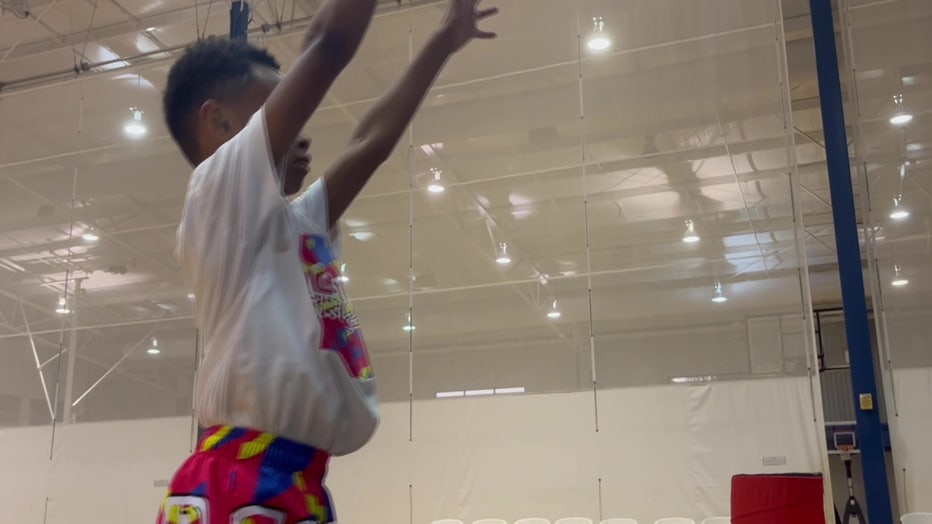 Kadesh Rushing has become a social media star thanks to his skills on the basketball court. 