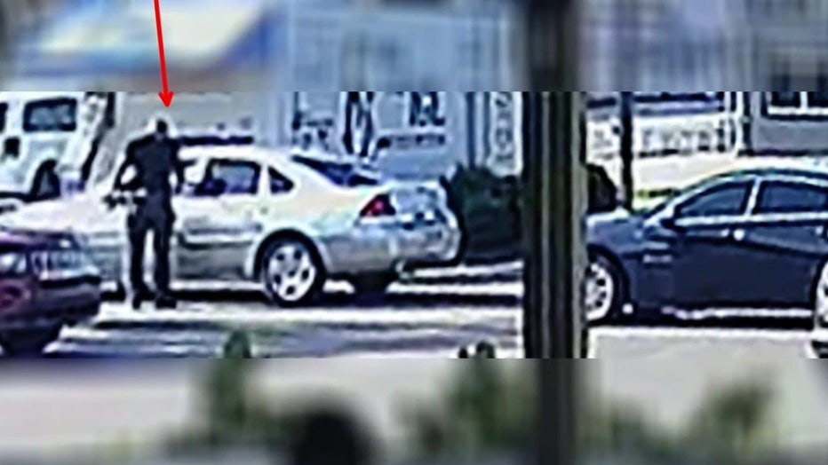 Justin Evans was caught on camera pulling over a second woman.