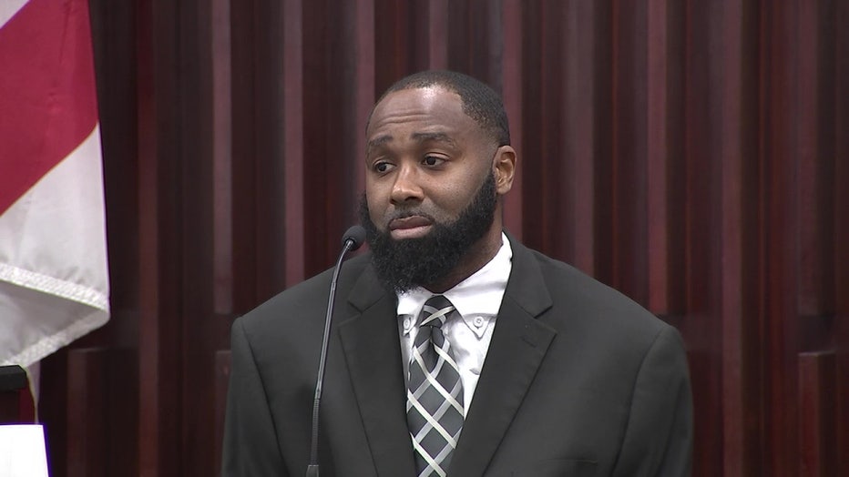 Justin Evans took the stand in his own defense.