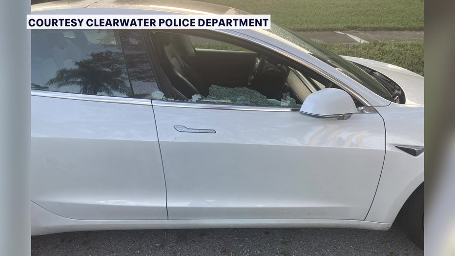 Two teens are accused of smashing several car windows.