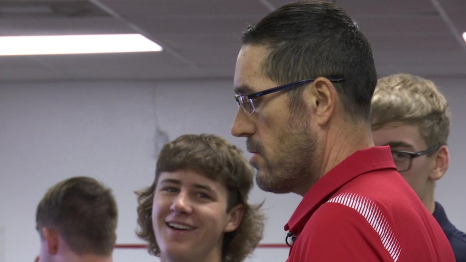 Mark Buchanan coaches the boys football team at Indian Rocks Christian School. 