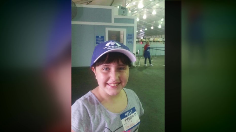 Emma Bolton has been volunteering at the Metropolitan Ministries Holiday Tent since she was 8 years old.