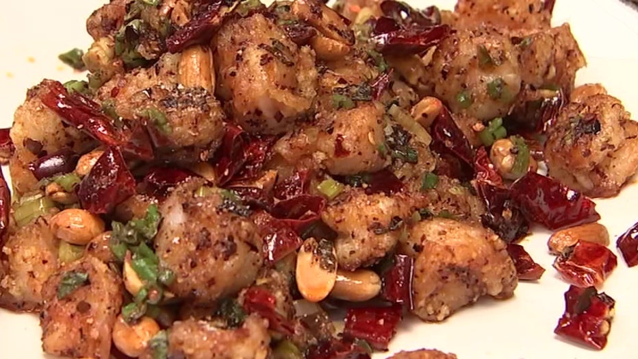 Chef Richard Hales' Kung Pao shrimp. 