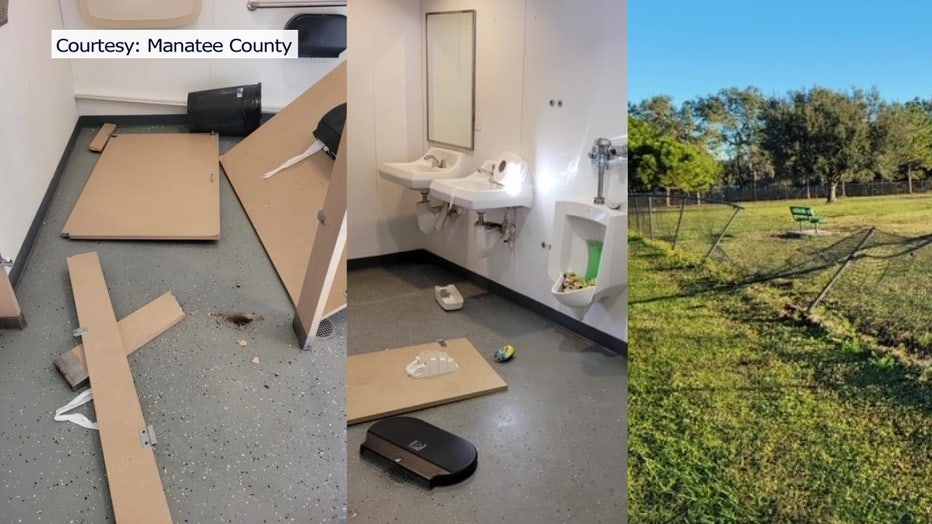 Vandals caused thousands of dollars in damage to Creekwood Park in Manatee County.