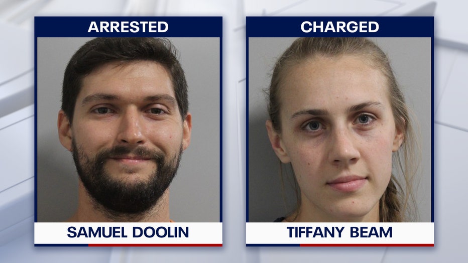 Samuel Doolin (L) and Tiffany Beam (R) arrested in Polk County