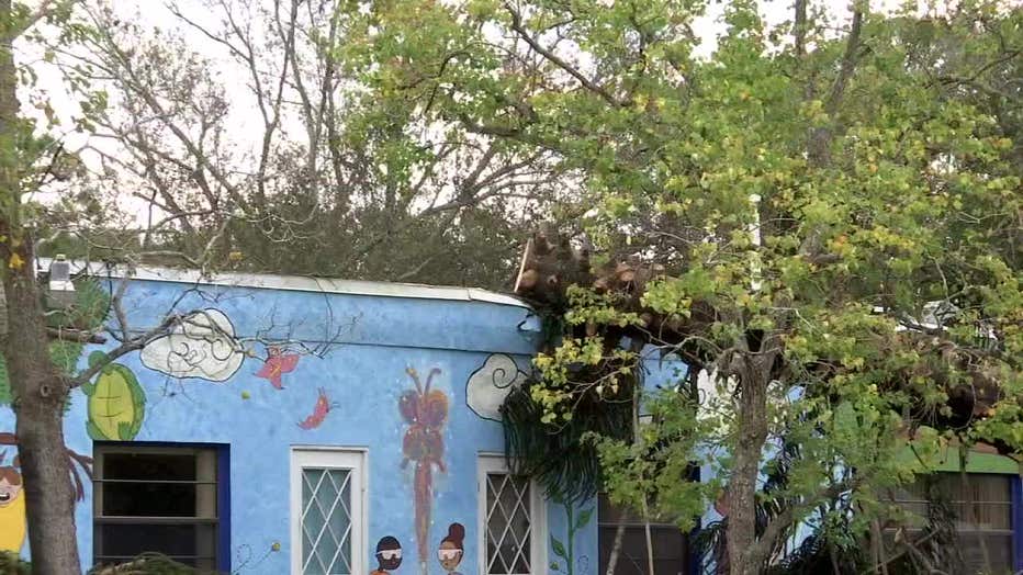 All Children's preschool sustained damage when a tree fell during a tornado