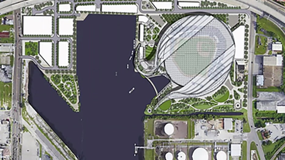 New renderings show baseball stadium in proposed GasWorx