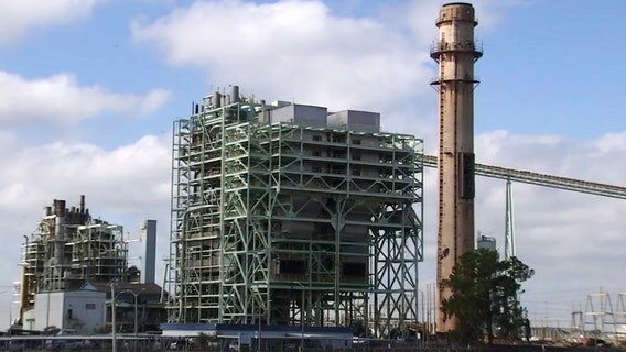Demolition process at the Lakeland Electric Mcintosh Power Plant continues