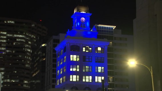 Tampa shines blue in recognition of Law Enforcement Appreciation Day