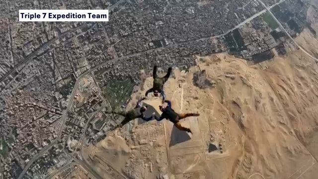Veterans break records after completing 7 skydives on 7 continents within 7 days to honor the fallen
