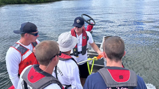Sarasota County firefighters' boat training allows them to respond to Skiers Island brush fire