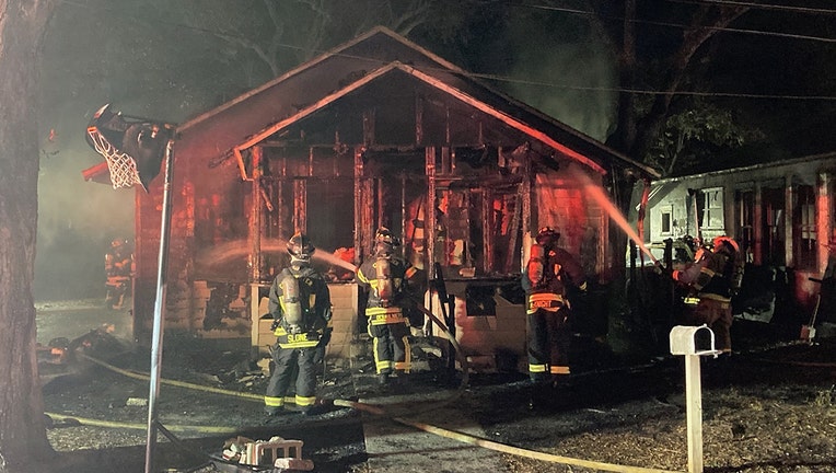 Damage to Clearwater home following fire