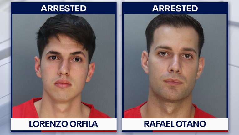 Mugshots of Lorenzo Orfila, and Rafael Otano, Courtesy of the Miami-Dade County.