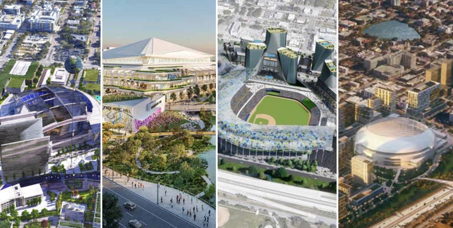 Rays release new St. Petersburg stadium renderings in partnership with  Hines, the developer of Petco Park - DRaysBay
