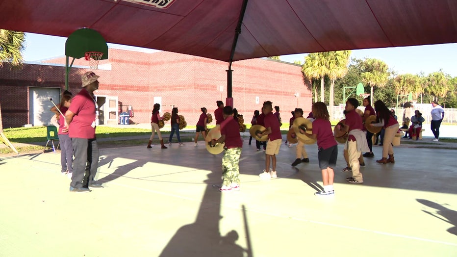 Lockhart Elementary School's drum line says its music is the heartbeat of its community. 