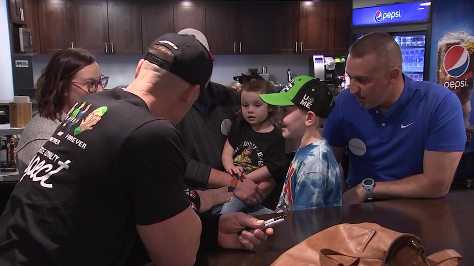 WWE superstar young fans with battles