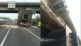 FHP: Northbound I-75 reopens after semi hits overpass in Marion County