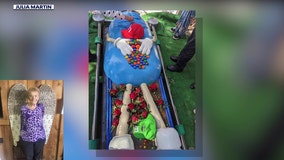 Late Arizona teacher had an M&M style casket for her funeral