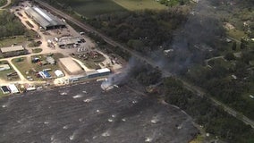 Hillsborough County firefighters battle 15-acre brush fire