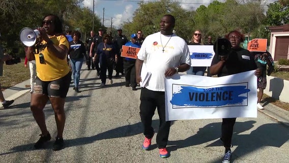 St. Pete community leaders march city streets to advocate for end to violence