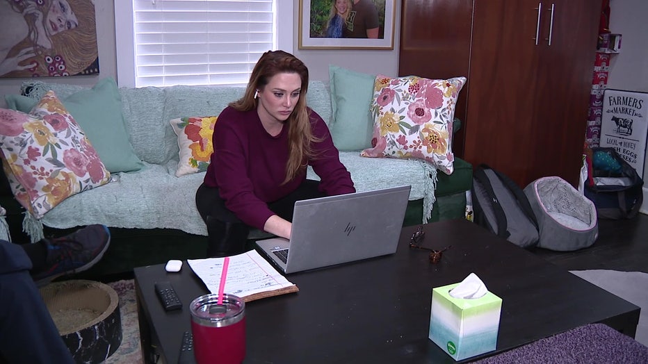 Rachael Cronin says she was working from home when her Ring camera captured a man looking in her window.